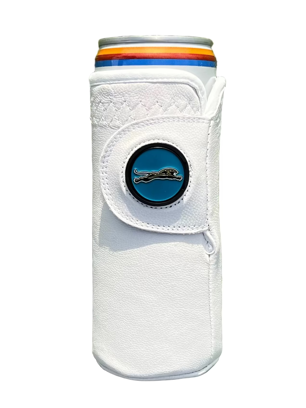 Tall golf glove Gloozie coozie with jacksonville jaguars ball marker