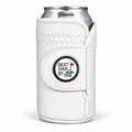 Gloozie Best Dad By Par white golf can cooler with golf ball marker