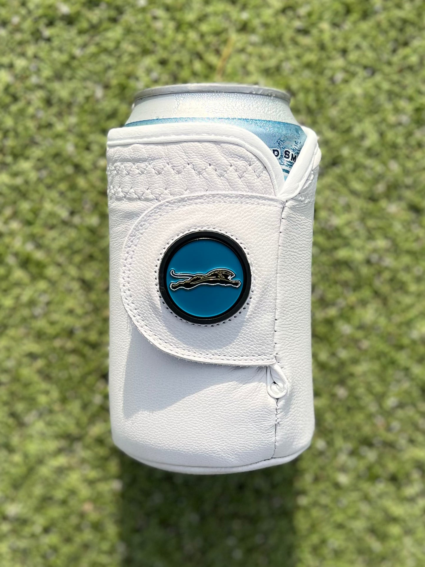 Original golf glove Gloozie coozie with jacksonville jaguars ball marker