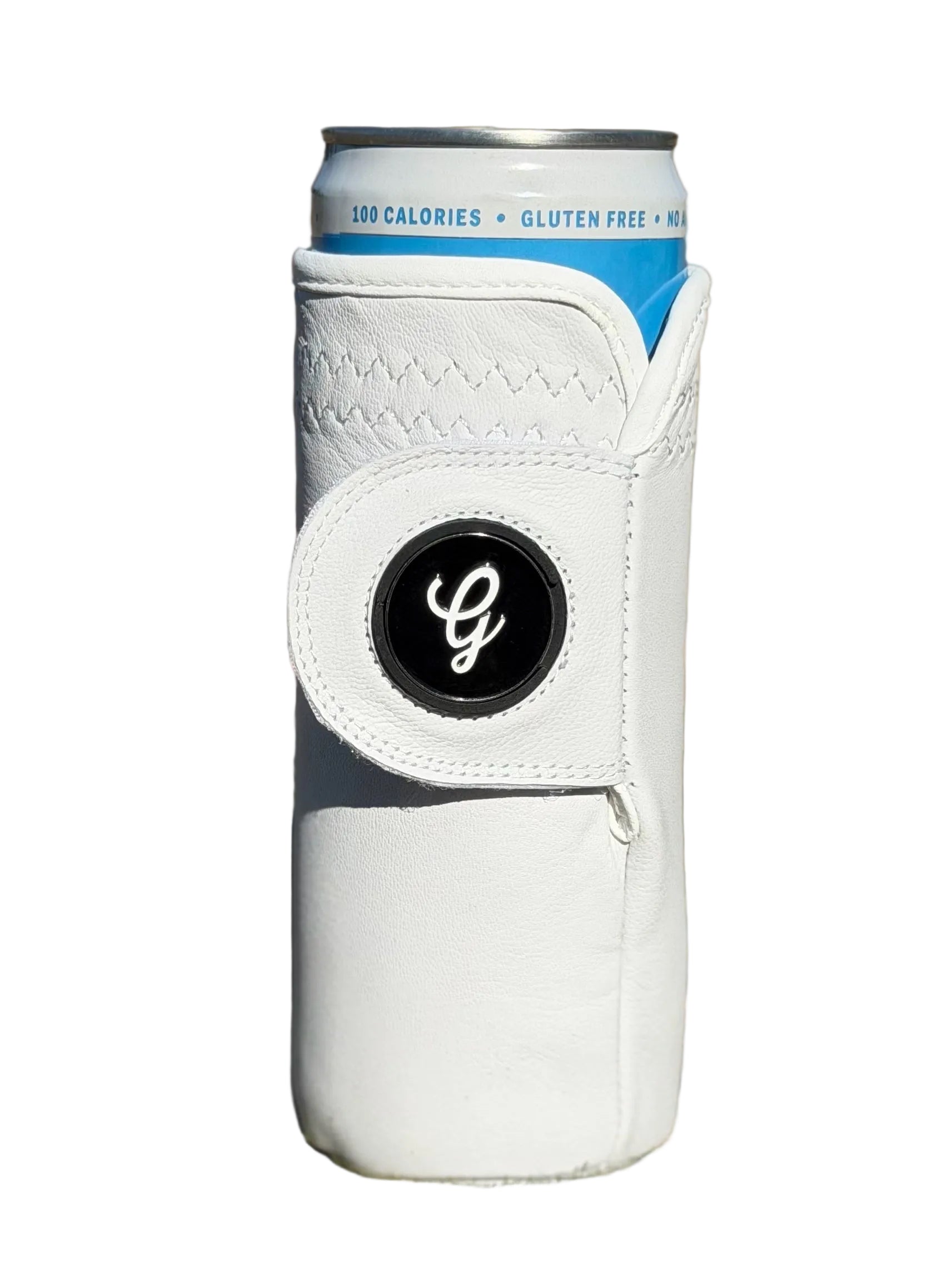 Flagstick Gloozie® – Premium Leather Golf Glove Coozie That Fits