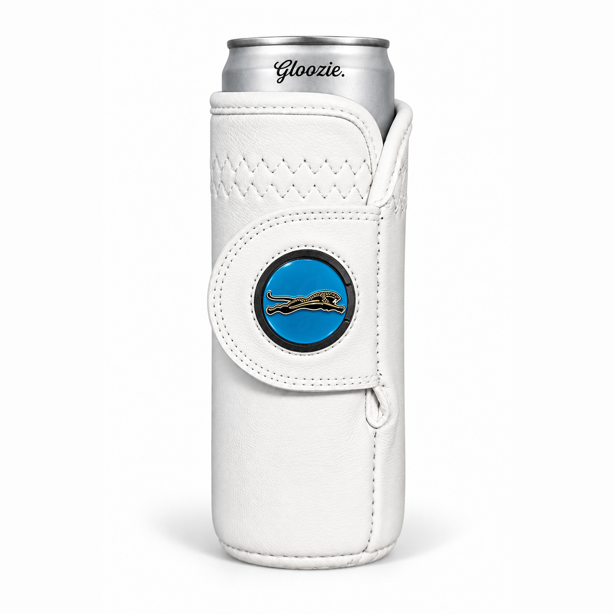 Green Gloozie golf coozie with custom golf ball marker