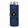 Slim navy Gloozie golf coozie with black G ball marker