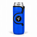 Slim royal blue Gloozie golf coozie with black G ball marker